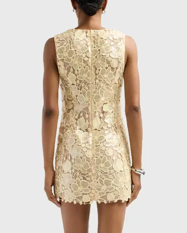 Retrofête Elainy Embroidered Mini Dress | Thumbnail 3