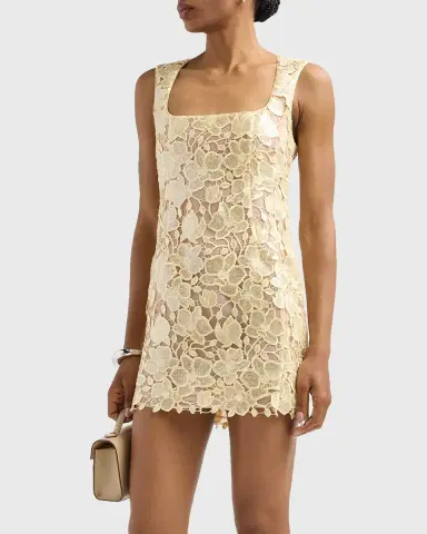 Retrofête Elainy Embroidered Mini Dress | Thumbnail 4