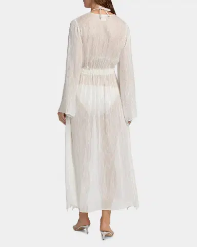 Milly Vince Pinstriped Cover-Up Robe | Thumbnail 3