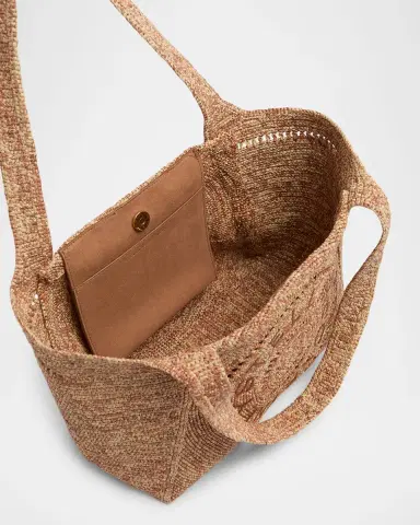 Stella McCartney High Summer Woven Raffia Tote Bag | Thumbnail 3
