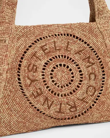 Stella McCartney High Summer Woven Raffia Tote Bag | Thumbnail 4