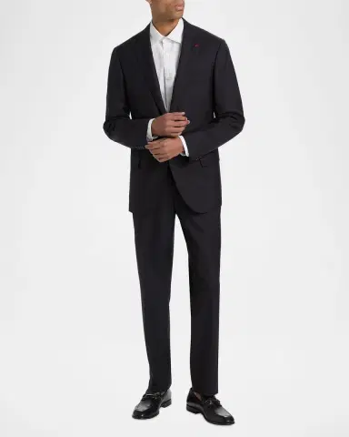Isaia Men's Sanita Wool Suit | Thumbnail 2
