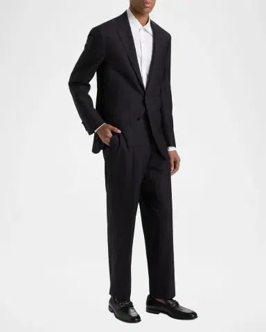 Isaia Men's Sanita Wool Suit | Thumbnail 6