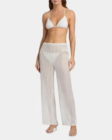 Milly Celina Pinstriped Sheer Cover-Up Pants | Thumbnail 2 Milly Celina Pinstriped Sheer Cover-Up Pants | Thumbnail 2