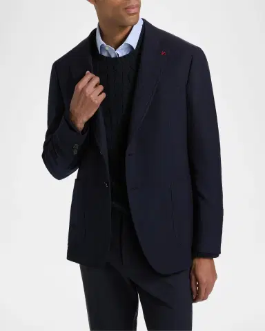 Isaia Men 's Capri Wool Jacket | Thumbnail 4