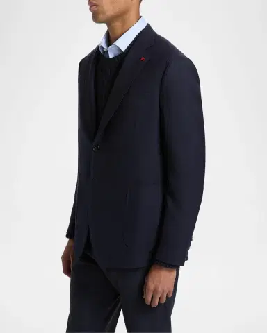 Isaia Men 's Capri Wool Jacket | Thumbnail 7