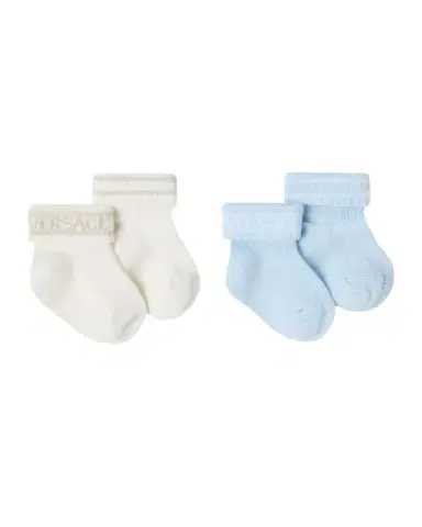 Versace Boy 's 2-Pack Ribbed Cotton-Blend Socks | Thumbnail 1