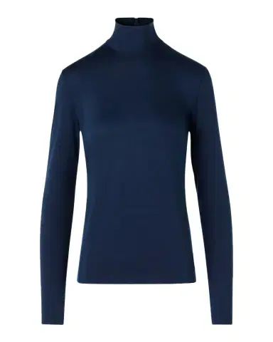 Akris punto Mock Neck Long-Sleeve Jersey Top | Thumbnail 1 Akris punto Mock Neck Long-Sleeve Jersey Top | Thumbnail 1