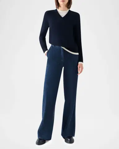 Akris punto Layered Wool-Cashmere Sweater | Thumbnail 2