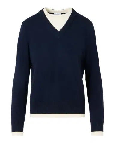 Akris punto Layered Wool-Cashmere Sweater | Thumbnail 1