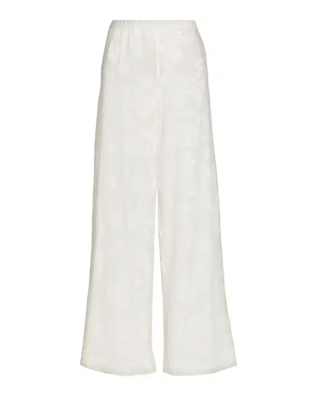 LoveShackFancy Jessia Cotton-Blend Wide-Leg Pants