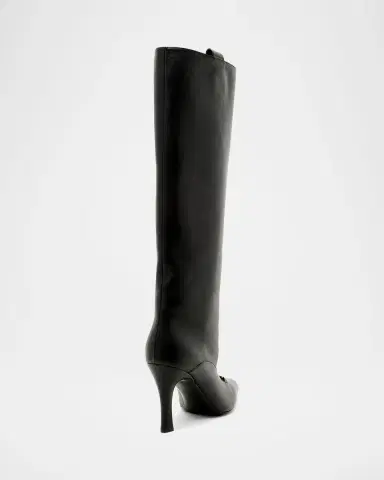 Versace 90mm La Medusa Leather Knee-High Boots | Thumbnail 3 Versace 90mm La Medusa Leather Knee-High Boots | Thumbnail 3