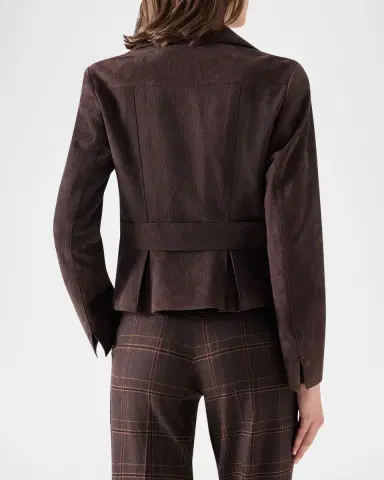 Akris punto Suede Motorbike Jacket | Thumbnail 3
