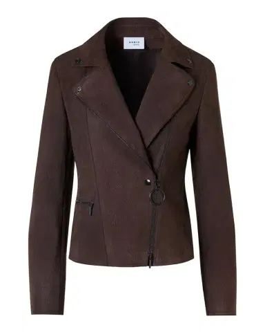 Akris punto Suede Motorbike Jacket | Thumbnail 1