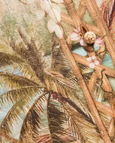 Zimmermann Mahon Island Print Linen Shirt | Thumbnail 5