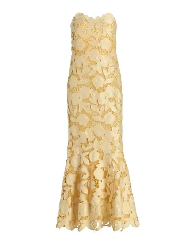 SIMKHAI Valletta Strapless Midi Dress