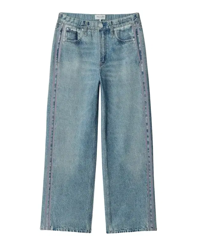 rag & bone Miramar Wide-Leg Ankle-Length Track Pants