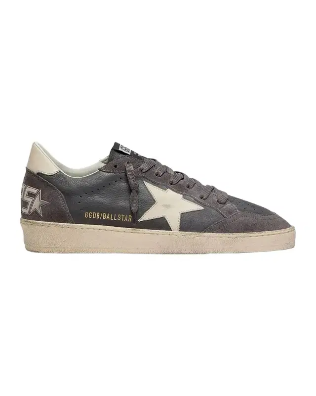 Golden Goose Men 's Ballstar Leather Low-Top Sneakers