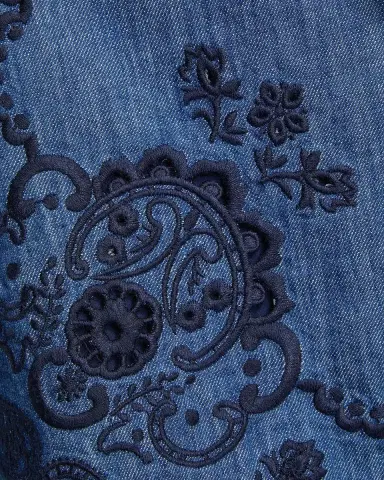 Zimmermann Aster Embroidered Denim Shorts | Thumbnail 6 Zimmermann Aster Embroidered Denim Shorts | Thumbnail 6