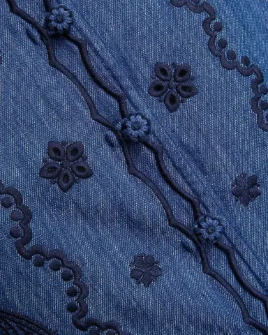 Zimmermann Aster Embroidered Denim Shirt | Thumbnail 6 Zimmermann Aster Embroidered Denim Shirt | Thumbnail 6