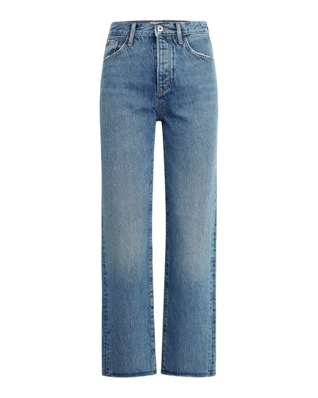 Warm Otto High Rise Straight-Leg Jeans