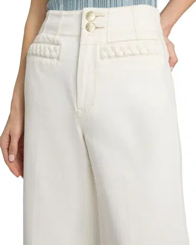 Zimmermann Roselight Braided Pocket Crop Flare Jeans | Thumbnail 5 Zimmermann Roselight Braided Pocket Crop Flare Jeans | Thumbnail 5