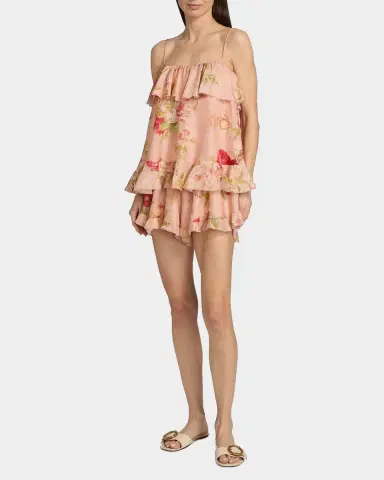 Zimmermann Roselight Printed Silk Cami Top | Thumbnail 2