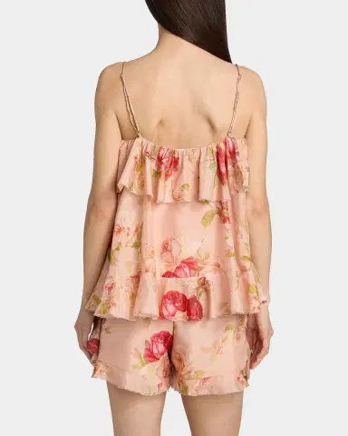 Zimmermann Roselight Printed Silk Cami Top | Thumbnail 3