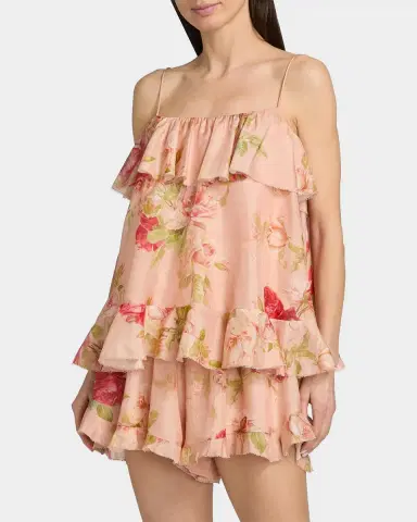 Zimmermann Roselight Printed Silk Cami Top | Thumbnail 4