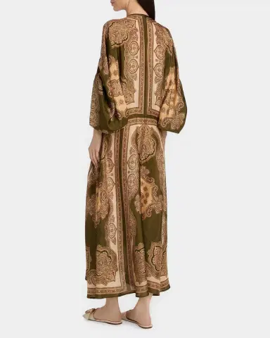 Zimmermann Mahon Paisley Silk Tunic Midi Dress | Thumbnail 3 Zimmermann Mahon Paisley Silk Tunic Midi Dress | Thumbnail 3