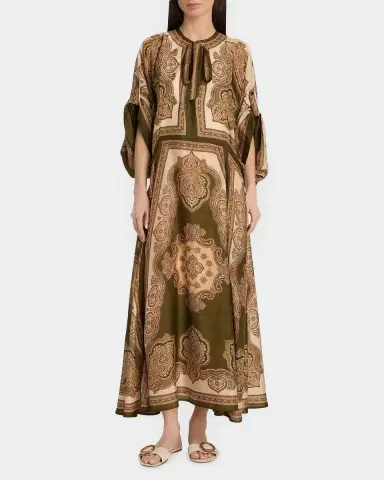 Zimmermann Mahon Paisley Silk Tunic Midi Dress | Thumbnail 4 Zimmermann Mahon Paisley Silk Tunic Midi Dress | Thumbnail 4
