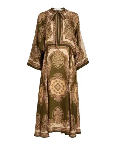 Zimmermann Mahon Paisley Silk Tunic Midi Dress | Thumbnail 1 Zimmermann Mahon Paisley Silk Tunic Midi Dress | Thumbnail 1