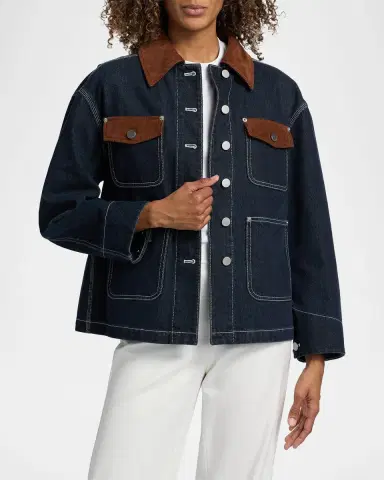 3.1 Phillip Lim Denim & Corduroy Chore Jacket | Thumbnail 4 3.1 Phillip Lim Denim & Corduroy Chore Jacket | Thumbnail 4