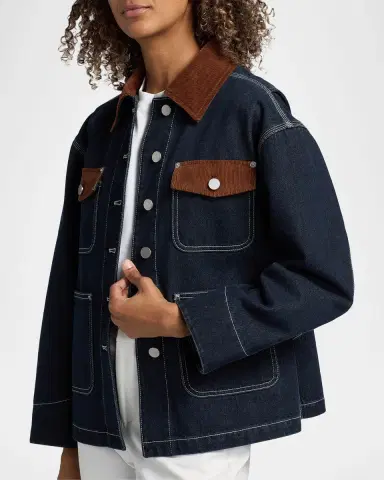 3.1 Phillip Lim Denim & Corduroy Chore Jacket | Thumbnail 5 3.1 Phillip Lim Denim & Corduroy Chore Jacket | Thumbnail 5