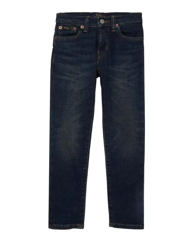 Ralph Lauren Boy 's Sullivan Slim Neckwear-Trim Jeans, Size 2-7
