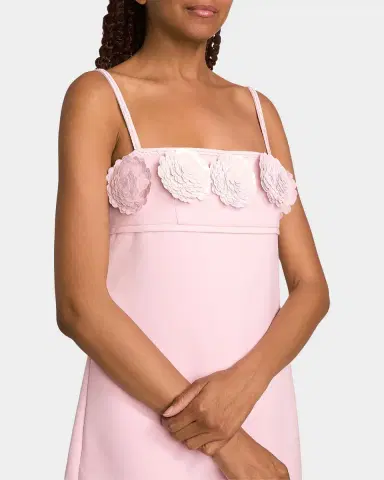 Self-Portrait Paillette-Embellished Floral-Appliqué Mini Dress | Thumbnail 5 Self-Portrait Paillette-Embellished Floral-Appliqué Mini Dress | Thumbnail 5