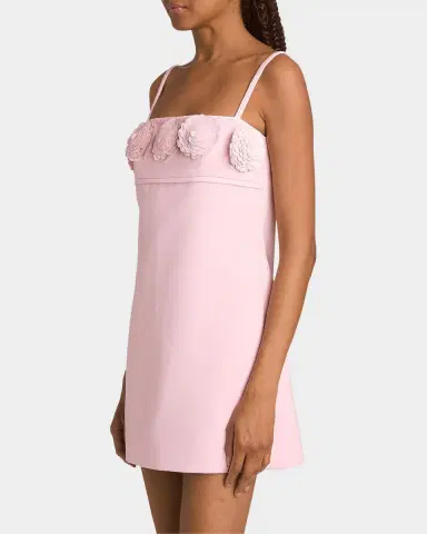 Self-Portrait Paillette-Embellished Floral-Appliqué Mini Dress | Thumbnail 7 Self-Portrait Paillette-Embellished Floral-Appliqué Mini Dress | Thumbnail 7