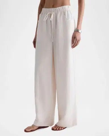 AG Jeans Century Silk-Blend Drawstring Pants | Thumbnail 6