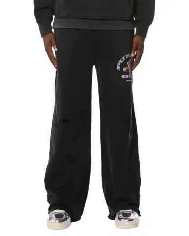 PURPLE Men's Cotton Wide-Leg Sweatpants | Thumbnail 1