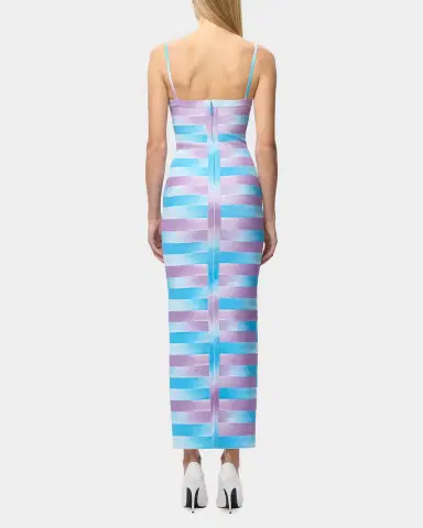 Hervé Léger The Cara Ombré Stripe Gown | Thumbnail 3