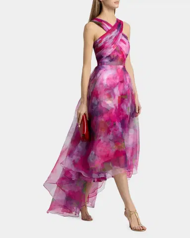 THEIA Luana Floral Organza Gown | Thumbnail 2