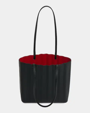Mansur Gavriel Pleated Filo Leather Tote Bag | Thumbnail 4