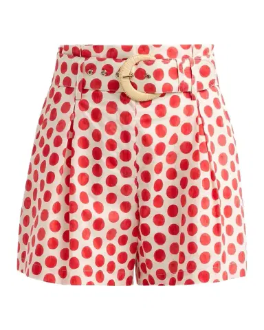 Cara Cara Palmer Floral Cotton Belted Shorts | Thumbnail 1 Cara Cara Palmer Floral Cotton Belted Shorts | Thumbnail 1