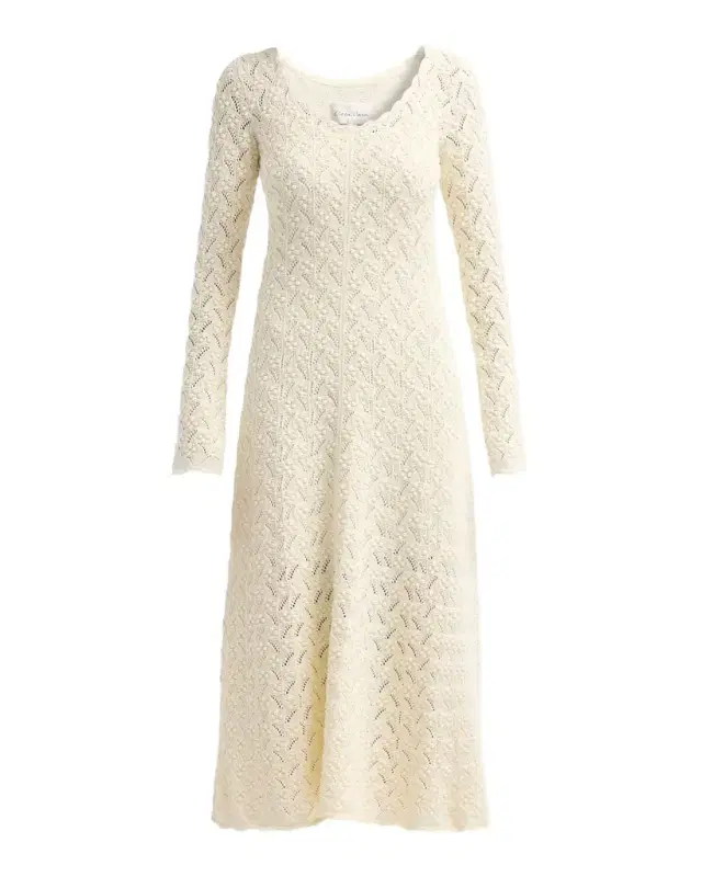 Cara Cara Avril Pointelle Midi Dress
