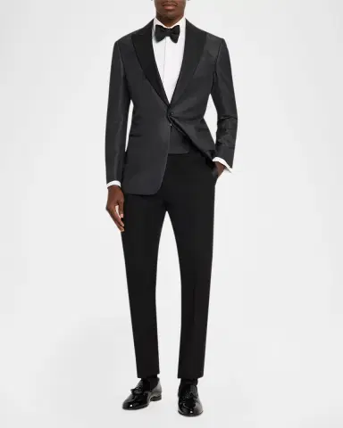 Giorgio Armani Wool-Silk Micro Jacquard Dinner Jacket | Thumbnail 2