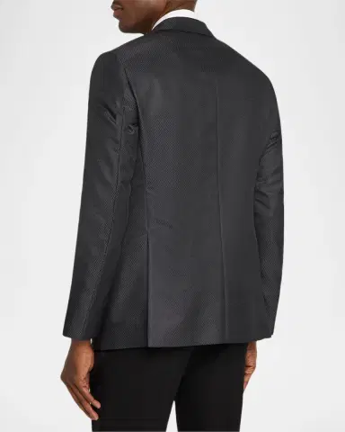 Giorgio Armani Wool-Silk Micro Jacquard Dinner Jacket | Thumbnail 3