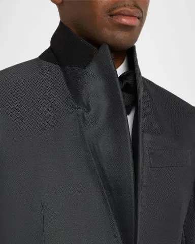 Giorgio Armani Wool-Silk Micro Jacquard Dinner Jacket | Thumbnail 7