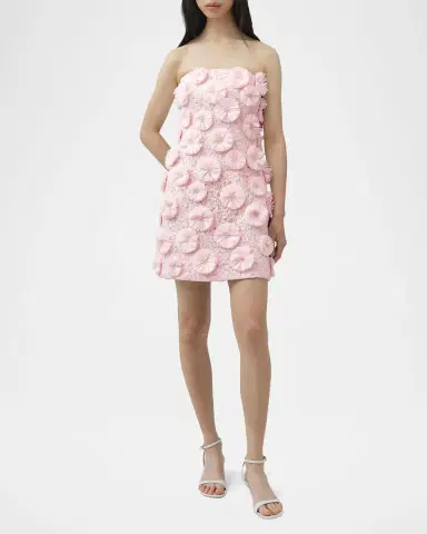 Simkhai Holland Floral Strapless Mini Dress | Thumbnail 4