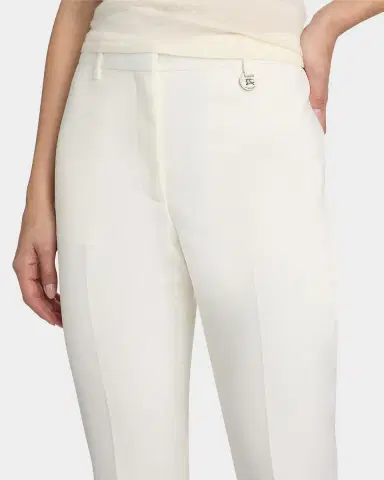 Burberry Wool Bootcut Crop Trousers | Thumbnail 5