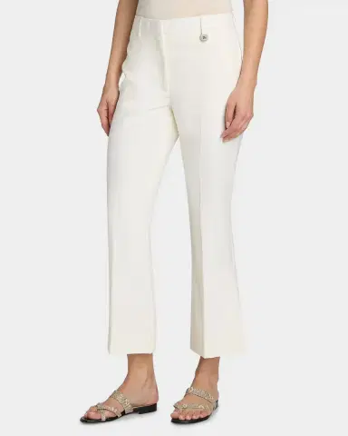 Burberry Wool Bootcut Crop Trousers | Thumbnail 7